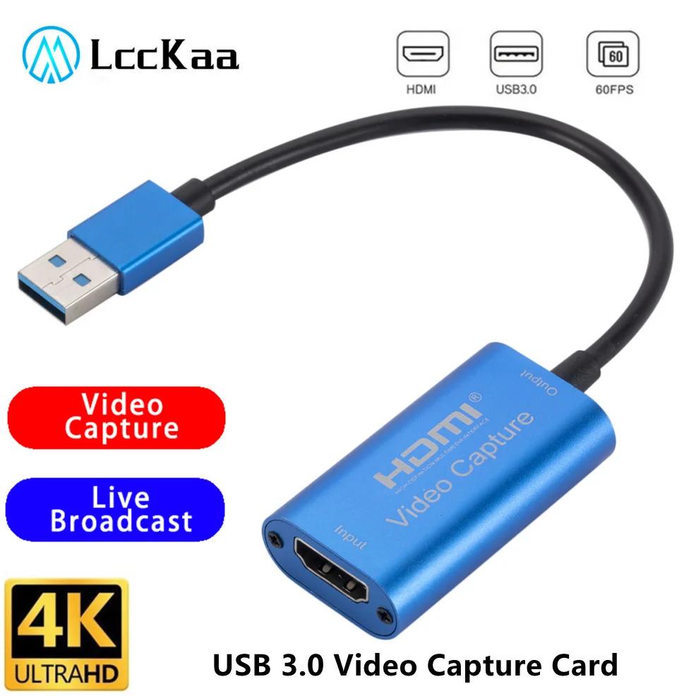 LccKaa 4K  ĸó ī USB 3.0 HDMI ȣȯ ׷ ڴ, PS4  DVD ķڴ ī޶ ڵ ̺ Ʈ